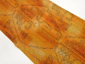 リサイクル　本場筑前博多抽象模様織出し名古屋帯